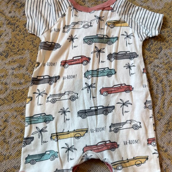 Tesa Babe Retro Car Henley Romper - Picture 3 of 3